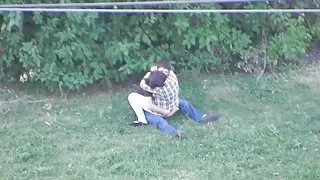 Жесткая порнография В парке